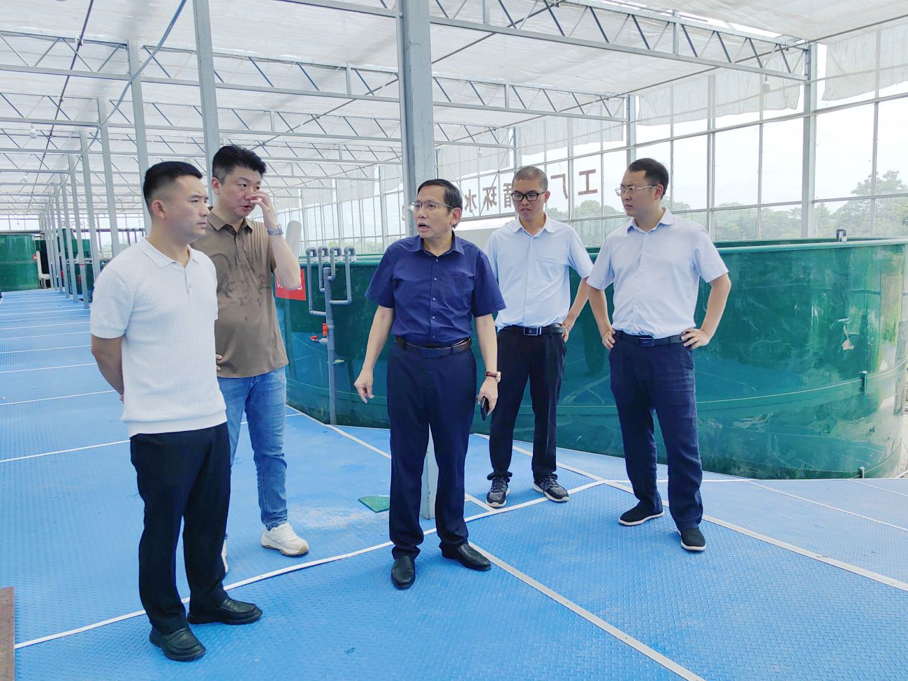 市農業(yè)科學院王建民一行到市九派城鄉(xiāng)集團考察交流